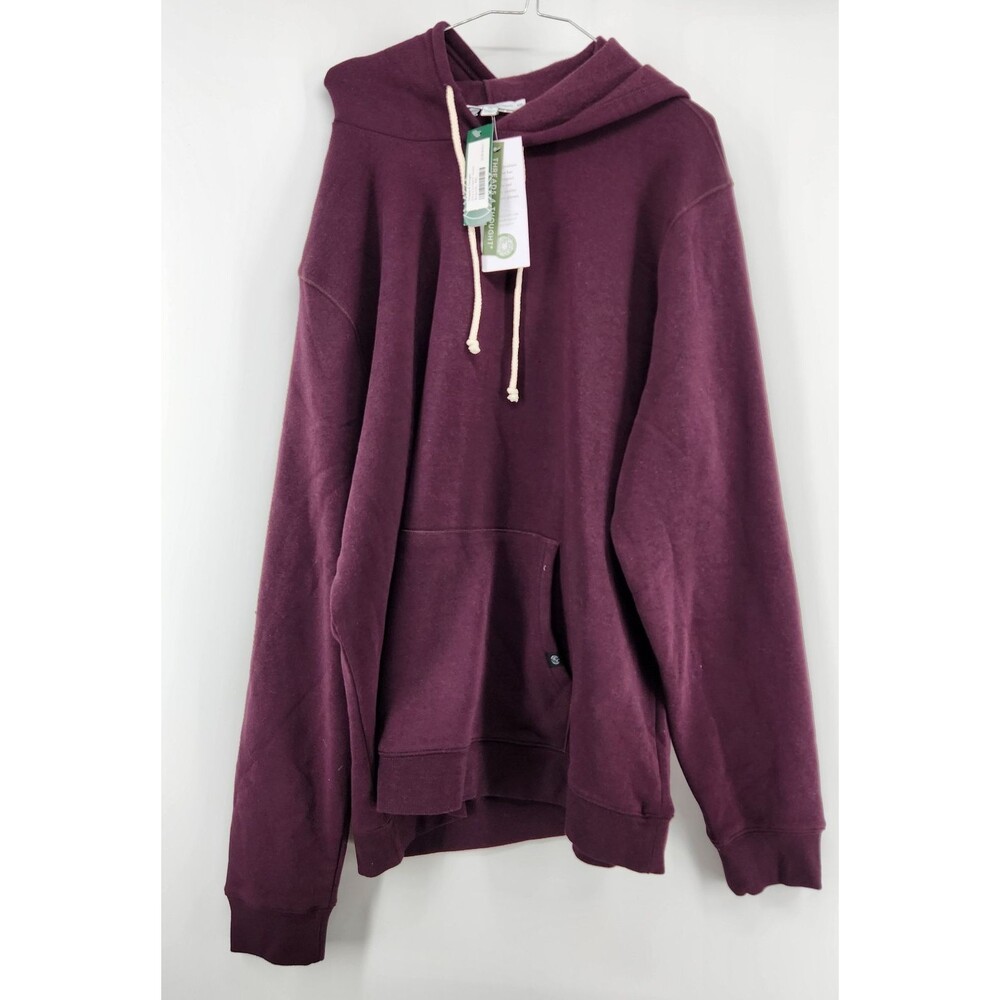 Threads 4 Thought Men's Burgundy‎ XXL Rory 2.0 Fleece Hoodie NWT